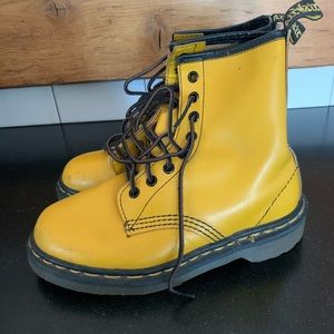 Vintage Doc Martens- made in England- rare mustard
